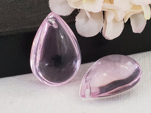 Rosaline Stellaris Crystal Glass Teardrops - 23x16x8mm - 2pcs
